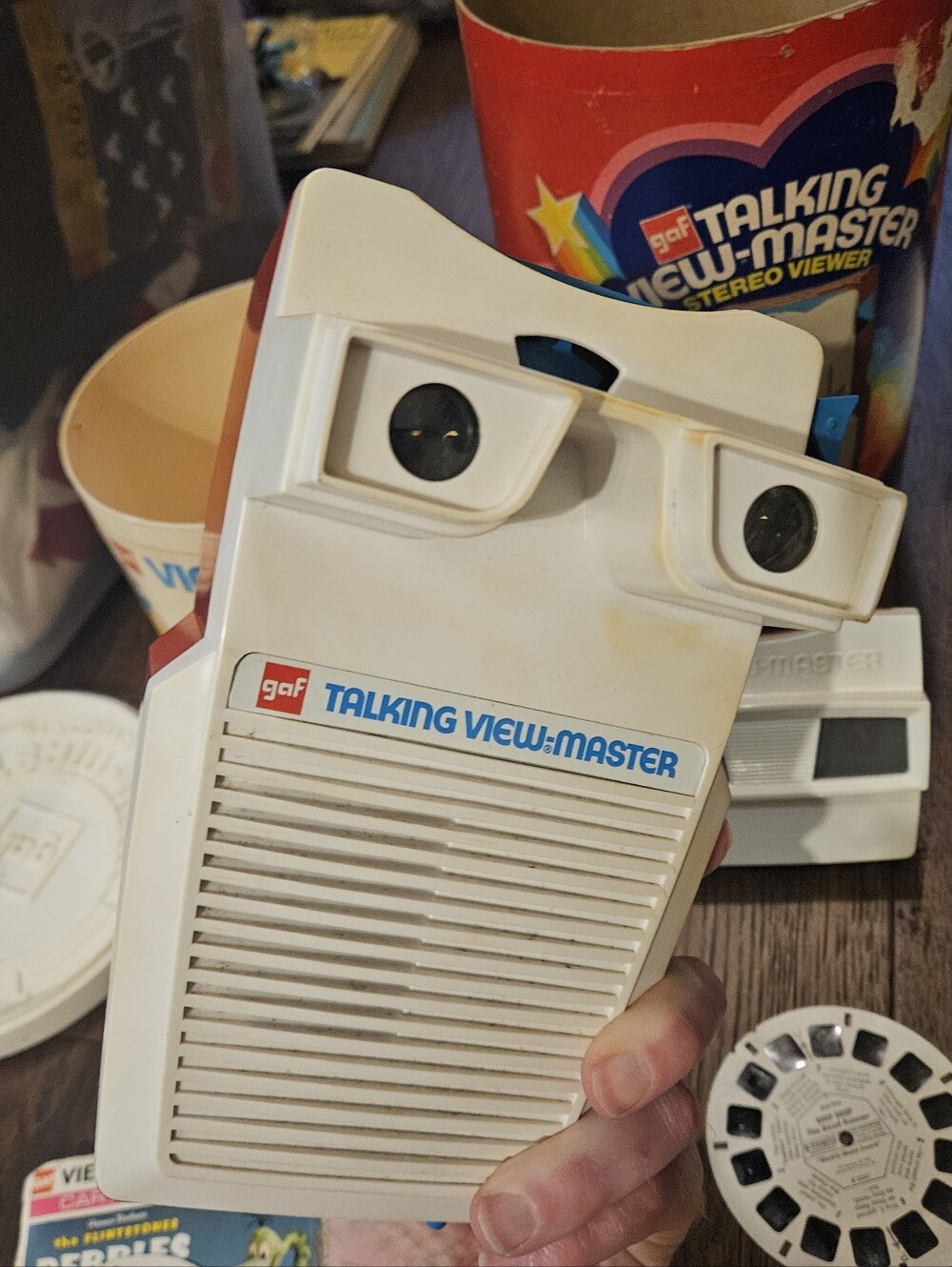 GAF VIEW-MASTER Viewer And Talking Viewmaster (Doesn't Work) With Reels Used . - Picture 7 of 12